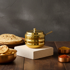 Brass Ghee Pot with Lid