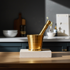 Brass Mortar & Pestle Set