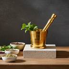 Brass Mortar & Pestle Set