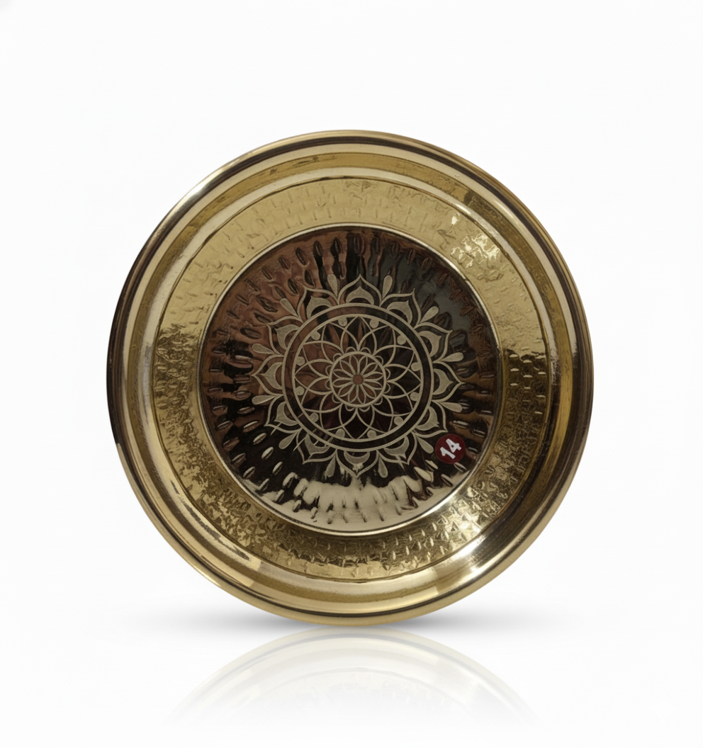 Brass Hammered Paraat – Glossy Finish