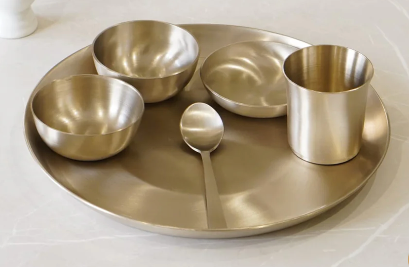 Bronze / Kansa Dinner Set(12inch plate)