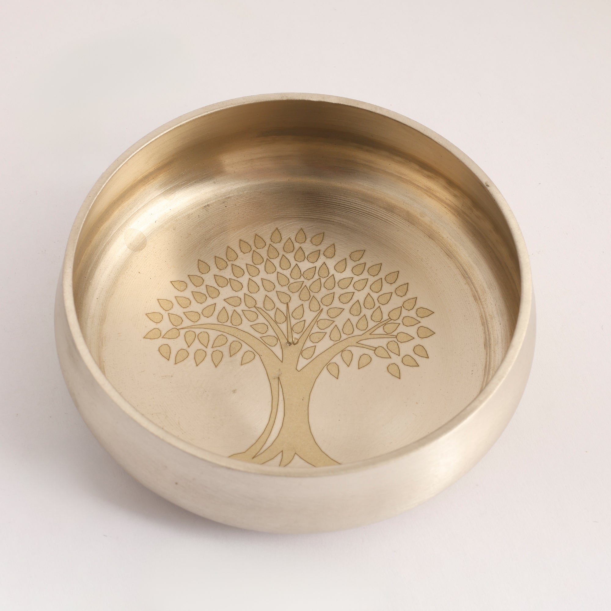 Bronze / Kansa Thali Set – Matt Finish - 6 piece set (1 thali, 3 bowls, 1 glass, 1 spoon)
