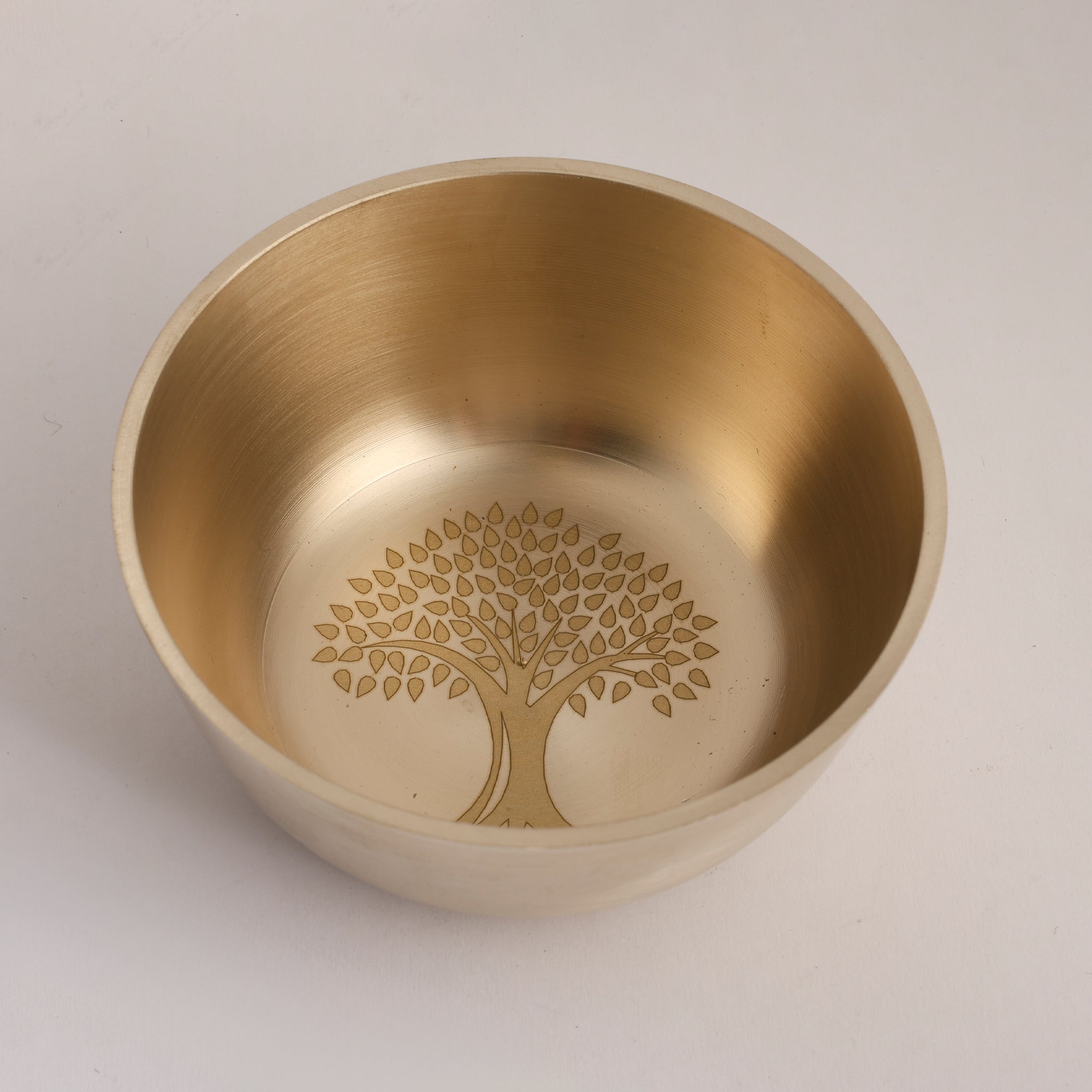 Bronze / Kansa Thali Set – Matt Finish - 6 piece set (1 thali, 3 bowls, 1 glass, 1 spoon)