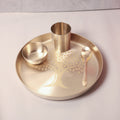 Bronze / Kansa Thali set – Matt Finish (4 Piece)