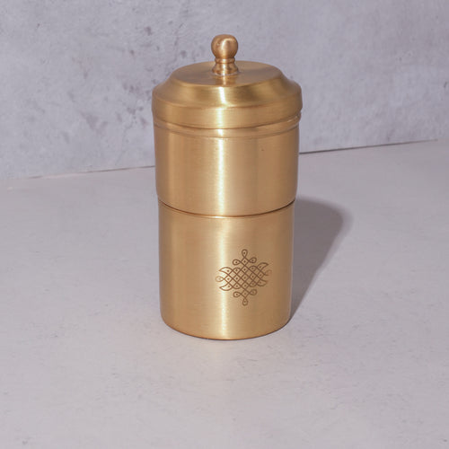 Brass Coffee Filter with Dabara Set (Set of 2)