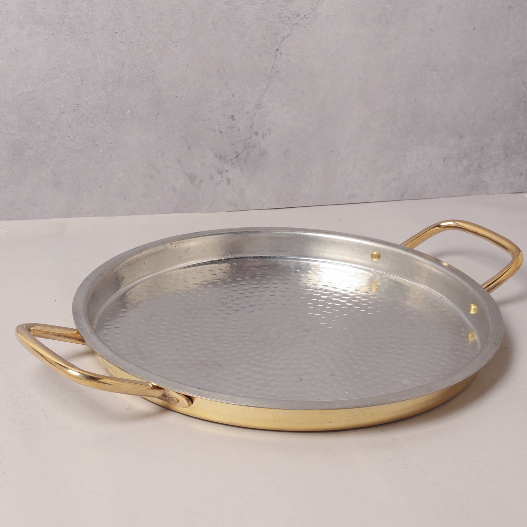 Brass Dosa Tava with Kalai (Tin) Coating
