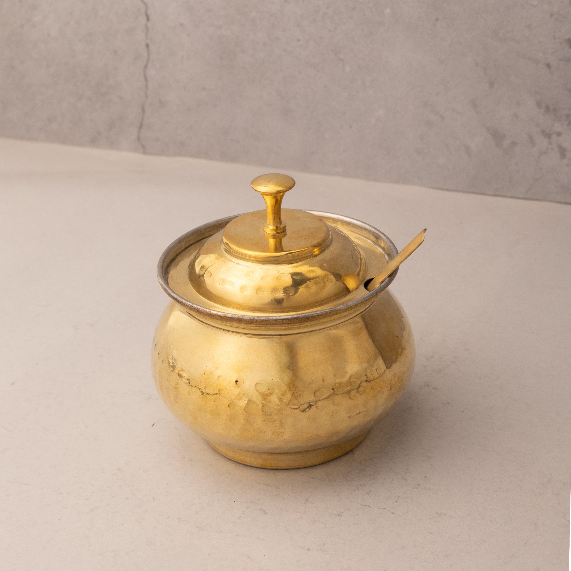 Brass Ghee Pot with lid