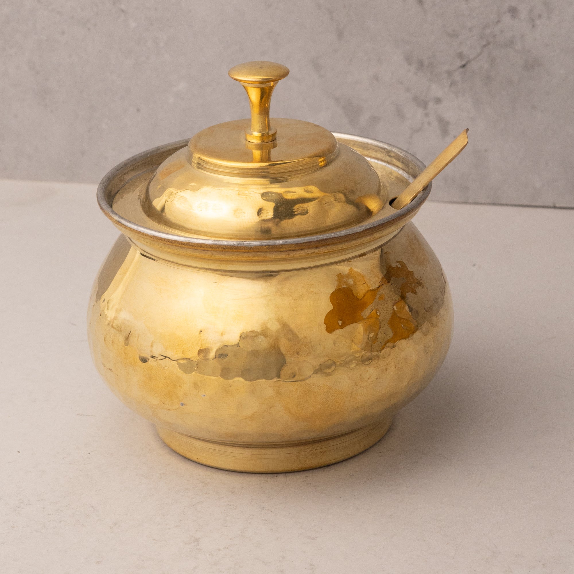 Brass Ghee Pot with lid