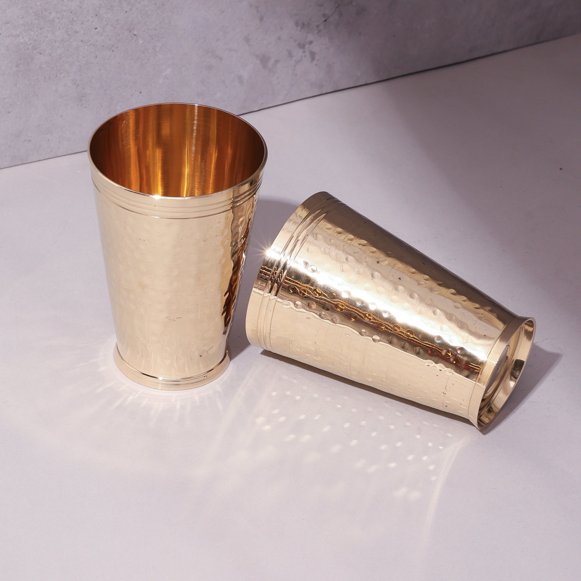 Brass Glass – Hammered Design