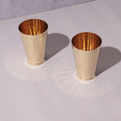 Brass Glass – Hammered Design