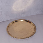 Brass Hammered Plate Set (Multiple Sizes)