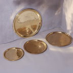 Brass Hammered Plate Set (Multiple Sizes)