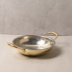 Brass Kadhai with Tin Coating & Lid (1 Litre)