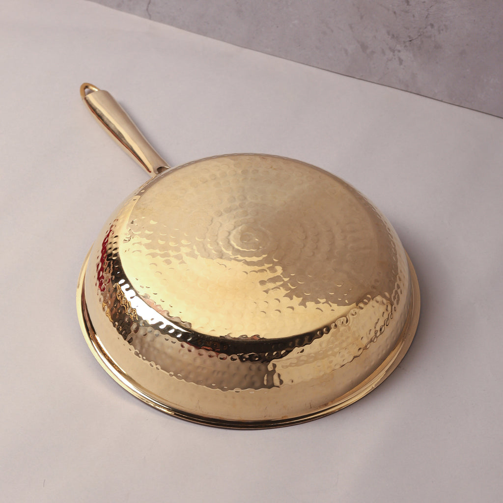 Brass Fry Pan with Tin Coating (Kalai)