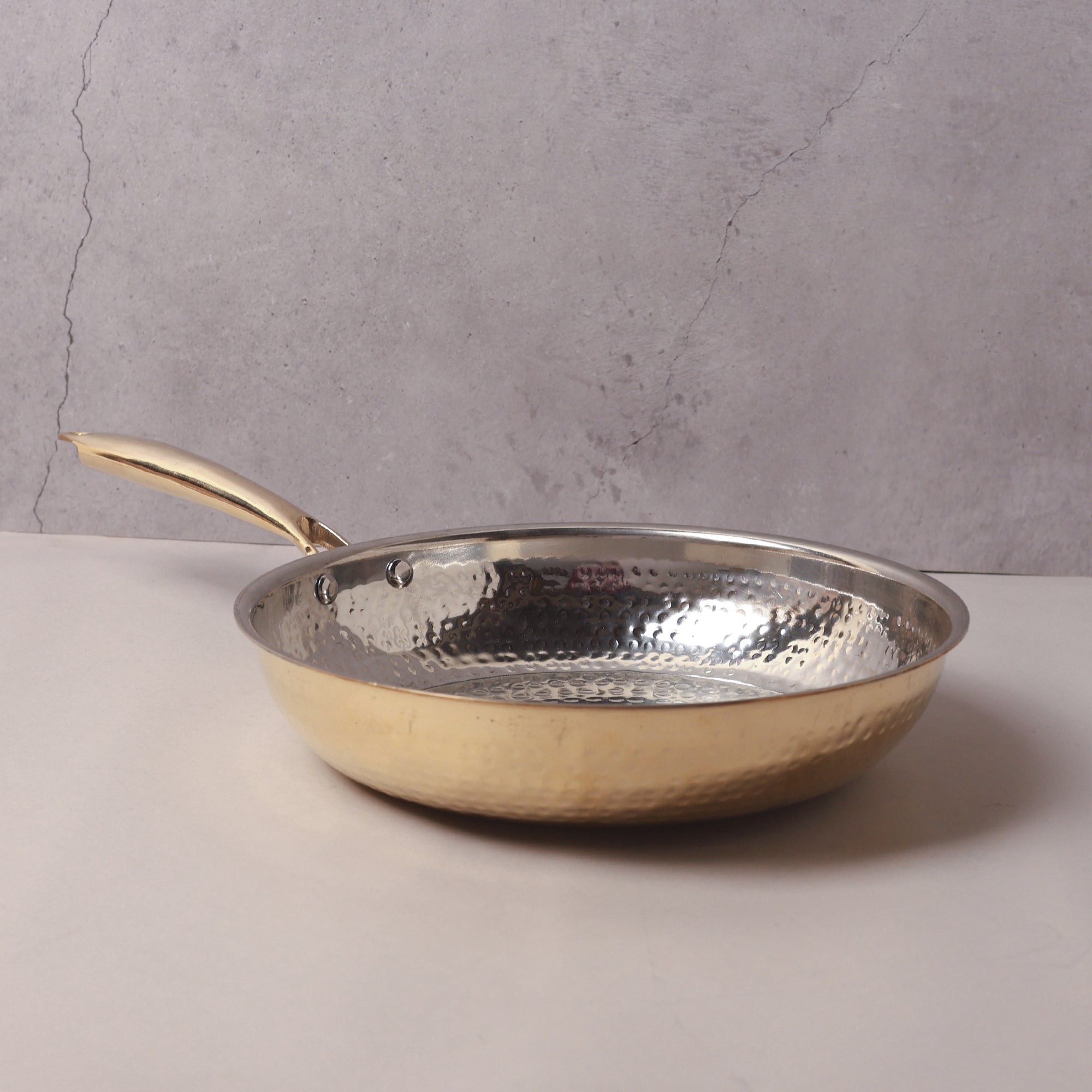 Brass Fry Pan with Tin Coating (Kalai)