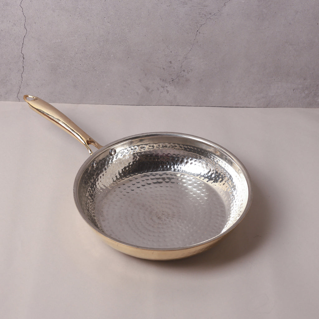 Brass Fry Pan with Tin Coating (Kalai)