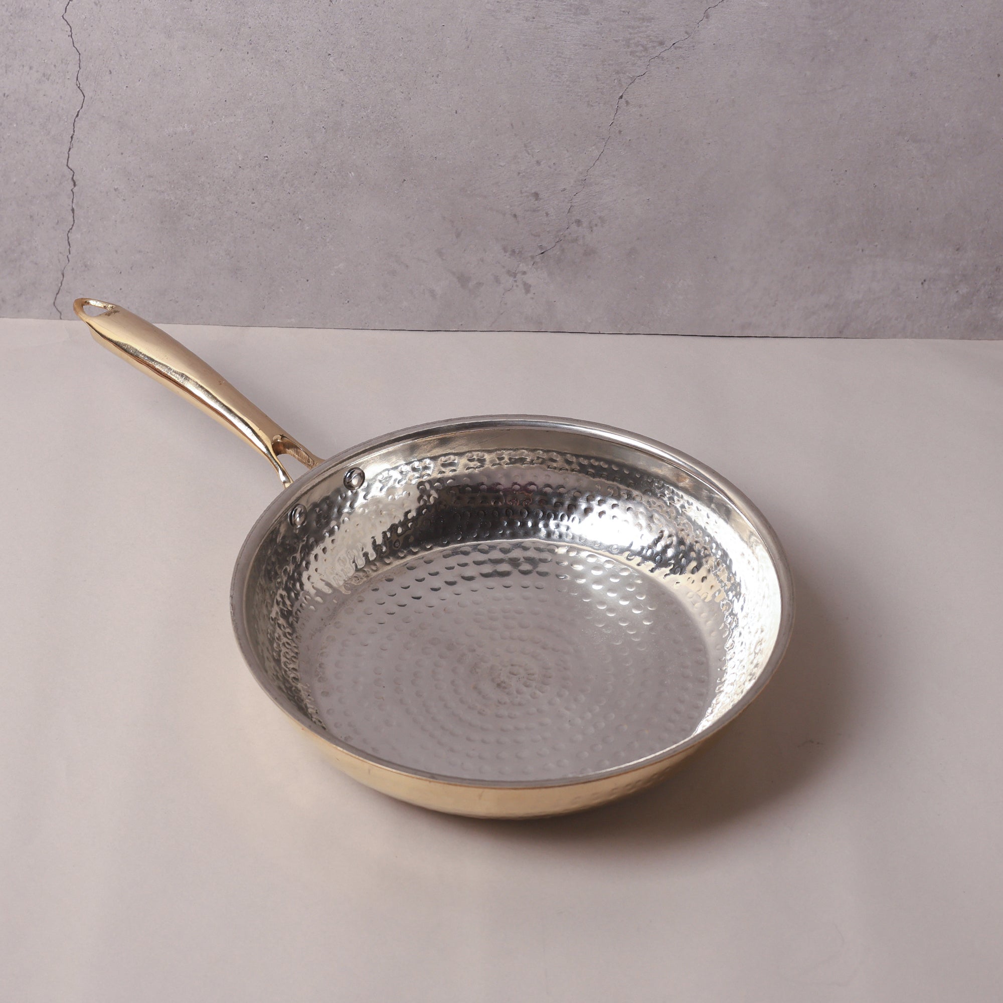 Brass Fry Pan with Tin Coating (Kalai)