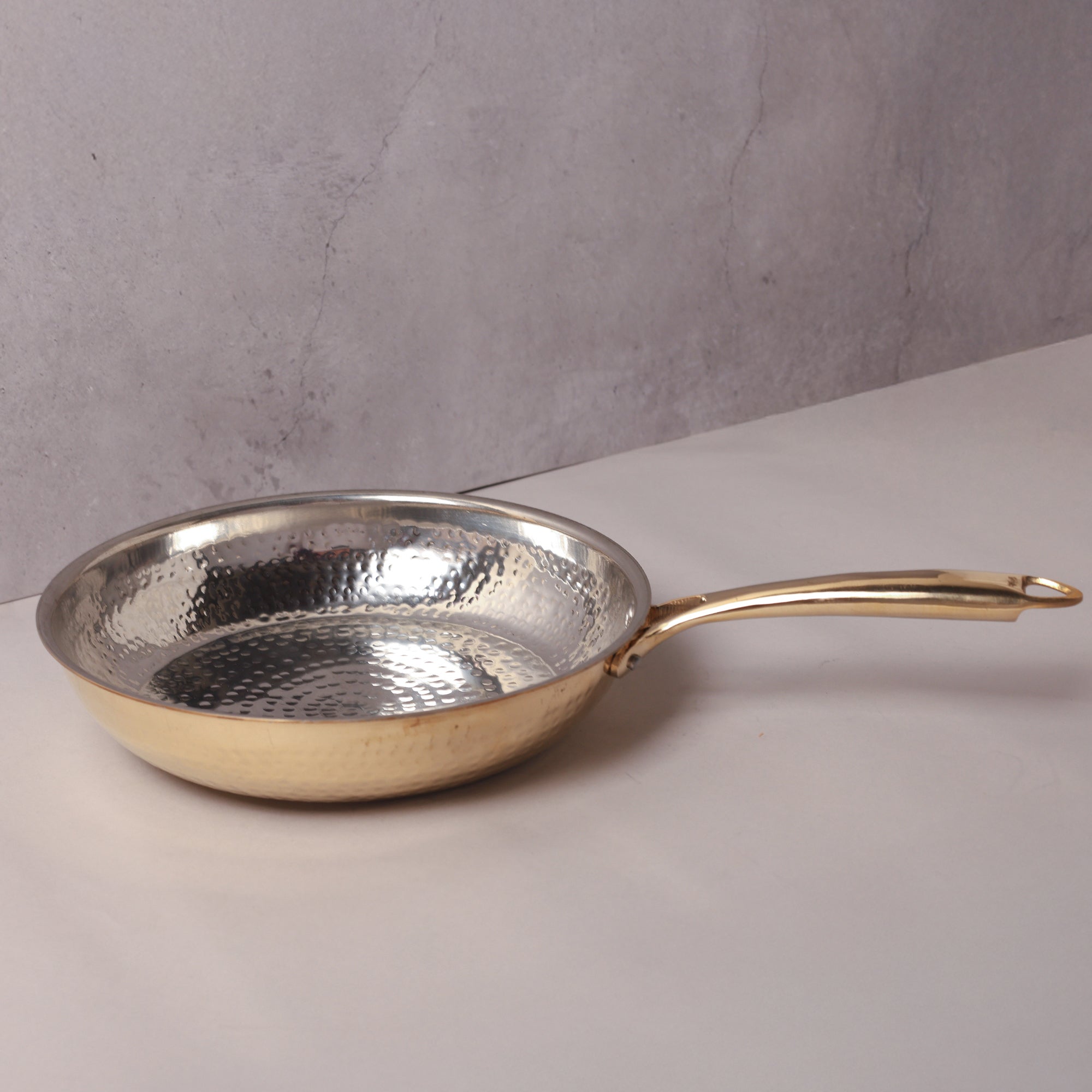 Brass Fry Pan with Tin Coating (Kalai)