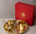 Brass Thali Set – 6 Piece