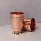 Copper Glass with Brass Base (Set of 2)