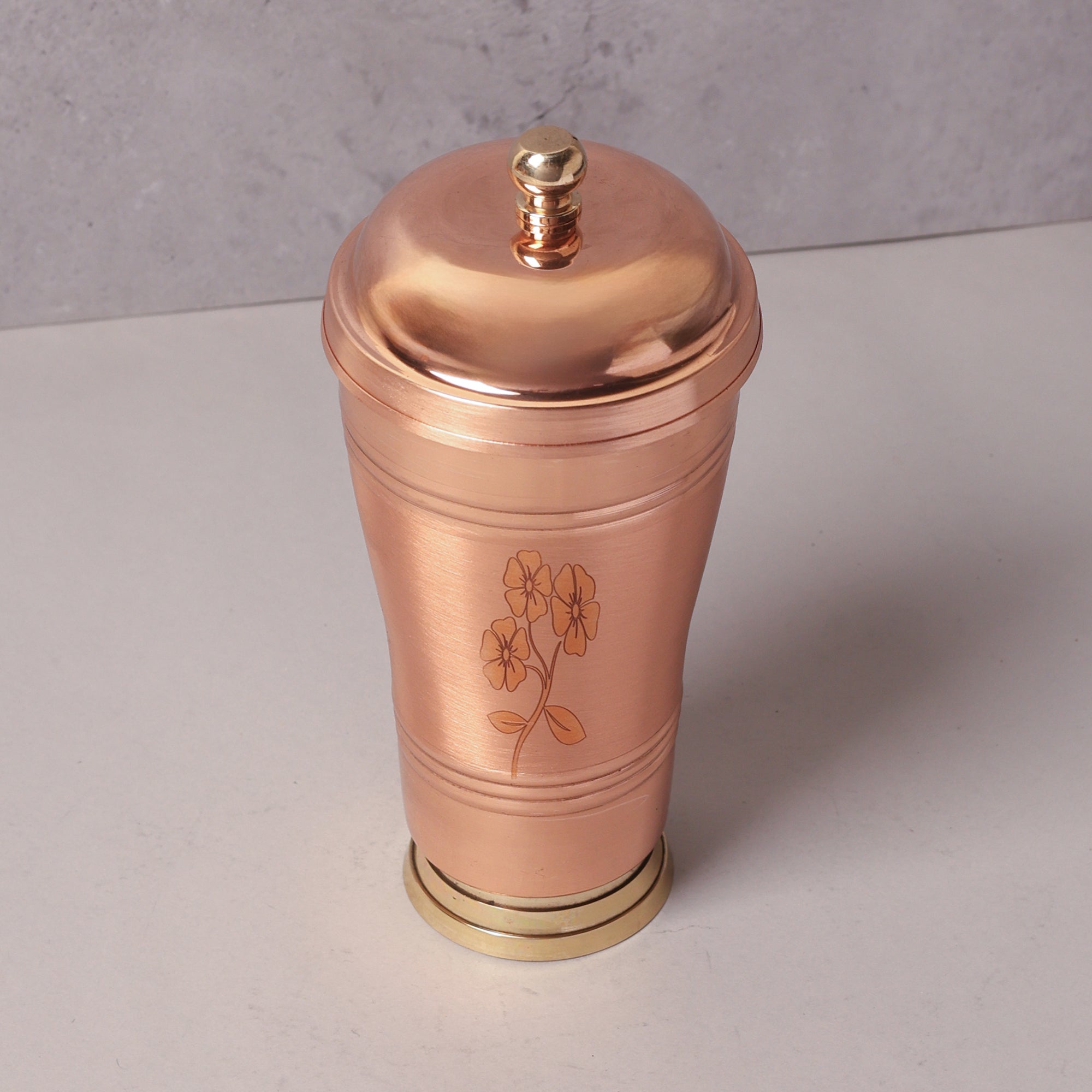Copper Tumbler with Lid (600 ml)