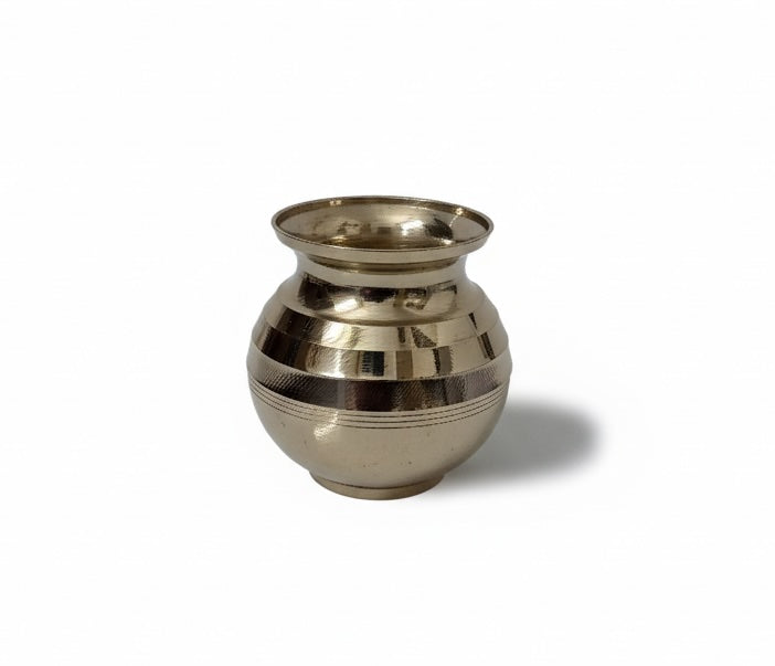 Brass Puja Kalash – Traditional Indian Worship Pot