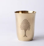 Handcrafted Kansa Glass | Bronze Drinking Glass | Gloss Finish | Traditional Ayurvedic Drinkware | 220 ml