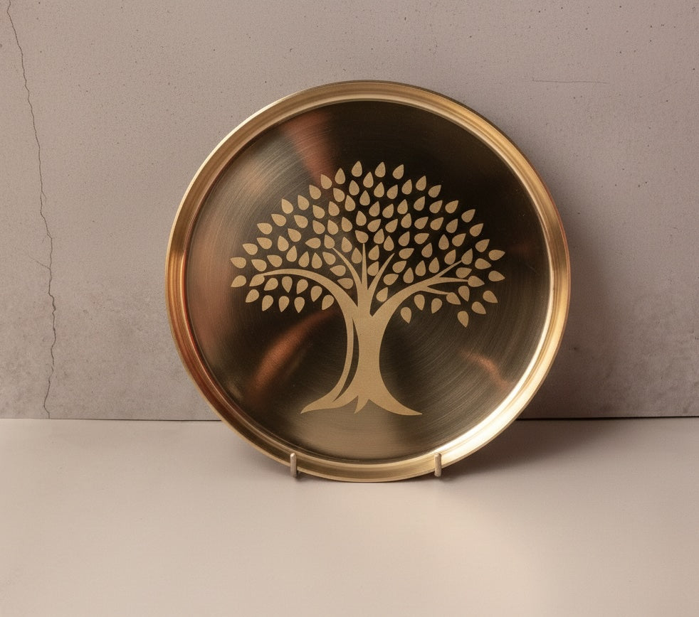 Bronze / Kansa Thali 11.4 Inch