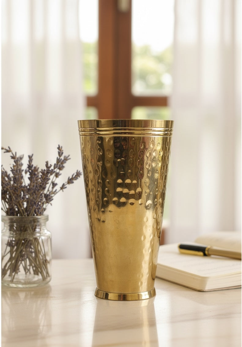 Handcrafted Brass Lassi Glass (Tumbler)