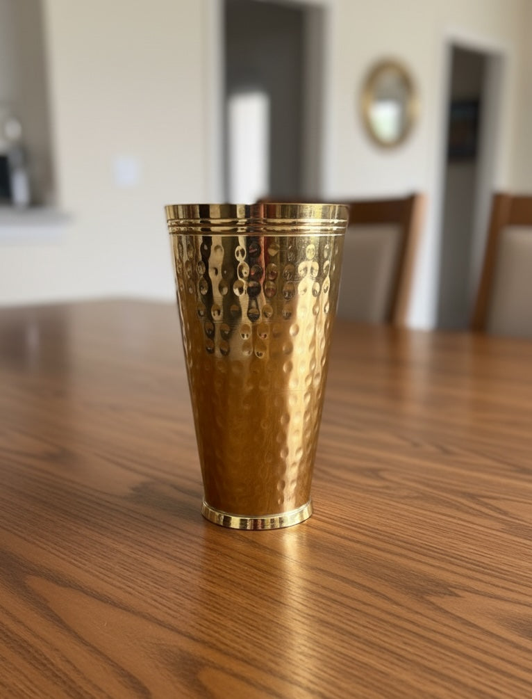Handcrafted Brass Lassi Glass (Tumbler)