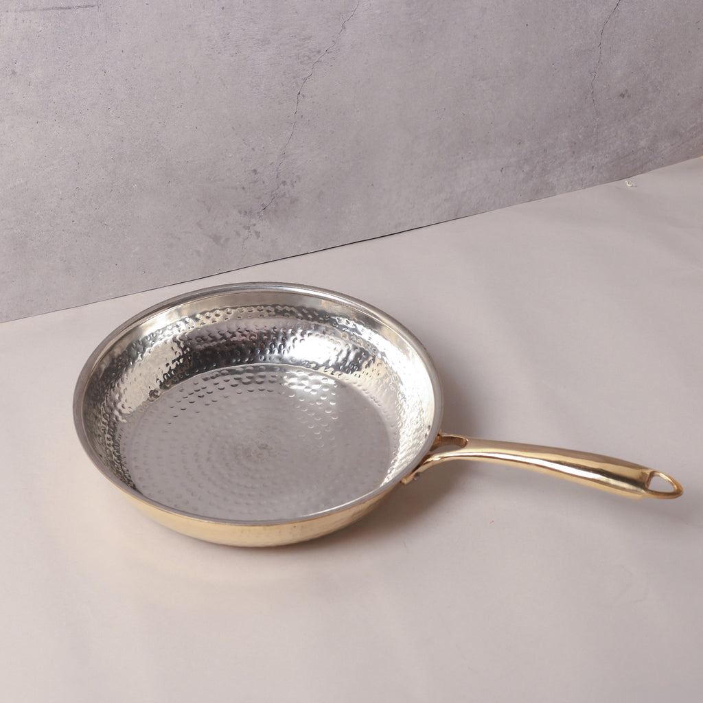 Brass Fry Pan with Tin Coating (Kalai)